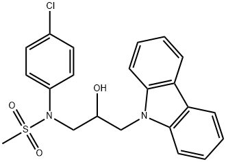 N-[3-(9H-carbazol-9-yl)-2-hydroxypropyl]-N-(4-chlorophenyl)methanesulfonamide|