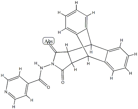 N-(12,14-dioxo-9,10-dihydro-9,10-[3,4]epipyrroloanthracen-13-yl)isonicotinamide 结构式