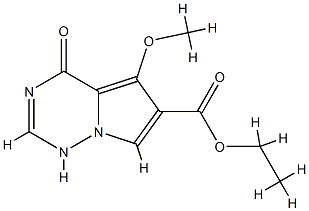 310443-54-0 ethyl 4-hydroxy-5-methoxypyrrolo[1,2-f][1,2,4]triazine-6-carboxylate