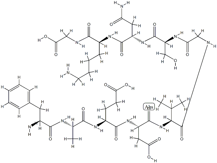 AMYLOID BETA-PROTEIN (20-29) Structure