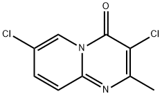 3,7-dichloro-2-methyl-4H-pyrido[1,2-a]pyrimidin-4-one Struktur