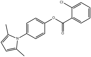 4-(2,5-dimethyl-1H-pyrrol-1-yl)phenyl 2-chlorobenzoate Structure