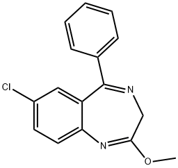 DiazepaM IMpurity F 化学構造式