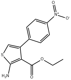 ethyl 2-amino-4-(4-nitrophenyl)thiophene-3-carboxylate 结构式