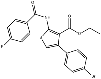 4-(4-Bromo-phenyl)-2-(4-fluoro-benzoylamino)-thiophene-3-carboxylic acid ethyl ester|