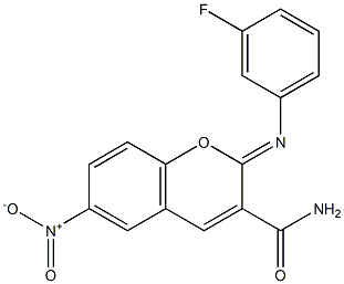 313234-32-1 2-[(3-fluorophenyl)imino]-6-nitro-2H-chromene-3-carboxamide