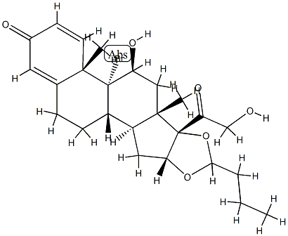 9α-BroMobudesonide 化学構造式