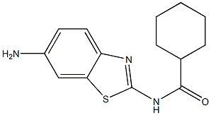 N-(6-amino-1,3-benzothiazol-2-yl)cyclohexanecarboxamide 化学構造式