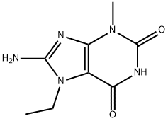 1H-Purine-2,6-dione,8-amino-7-ethyl-3,7-dihydro-3-methyl-(9CI),313507-18-5,结构式