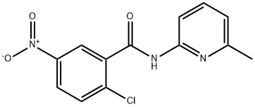 2-chloro-N-(6-methylpyridin-2-yl)-5-nitrobenzamide 结构式