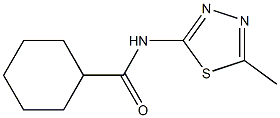 N-(5-methyl-1,3,4-thiadiazol-2-yl)cyclohexanecarboxamide Structure