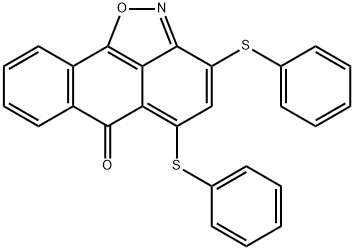 3,5-bis(phenylsulfanyl)-6H-anthra[1,9-cd]isoxazol-6-one Structure