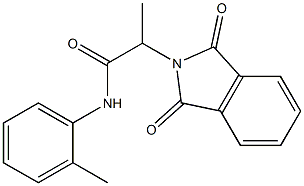 2-(1,3-dioxo-1,3-dihydro-2H-isoindol-2-yl)-N-(2-methylphenyl)propanamide,313666-72-7,结构式