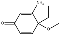 2,5-Cyclohexadien-1-one,3-amino-4-ethyl-4-methoxy-(9CI) Structure