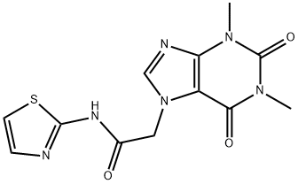 2-(1,3-dimethyl-2,6-dioxo-1,2,3,6-tetrahydro-7H-purin-7-yl)-N-(1,3-thiazol-2-yl)acetamide|