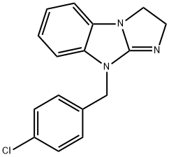 9-(4-chlorobenzyl)-2,9-dihydro-3H-imidazo[1,2-a]benzimidazole Struktur