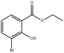3-溴-2-羟基苯甲酸乙酯 结构式
