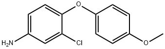 3-氯-4-(4-甲氧基苯氧基)苯胺,31465-41-5,结构式