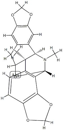 紫堇洛星碱, 31470-65-2, 结构式