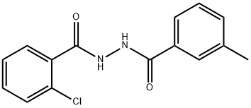 2-chloro-N'-(3-methylbenzoyl)benzohydrazide 结构式