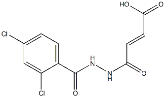 (E)-4-[2-(2,4-dichlorobenzoyl)hydrazino]-4-oxo-2-butenoic acid 结构式