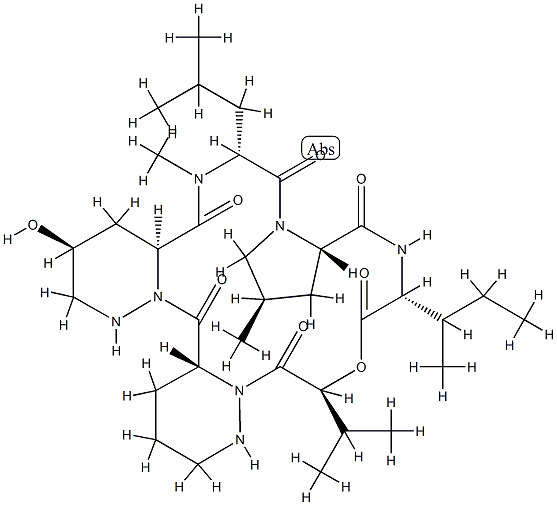 孤霉素 D2, 31556-79-3, 结构式