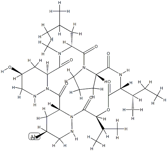 孤霉素 G2, 31556-81-7, 结构式
