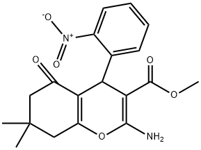 315671-32-0 methyl 2-amino-7,7-dimethyl-4-(2-nitrophenyl)-5-oxo-5,6,7,8-tetrahydro-4H-chromene-3-carboxylate