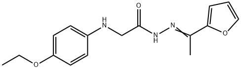 315675-91-3 2-[(4-ethoxyphenyl)amino]-N'-[1-(2-furyl)ethylidene]acetohydrazide (non-preferred name)