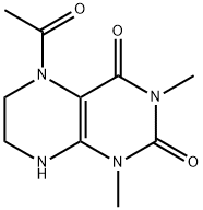 Lumazine,  5-acetyl-5,6,7,8-tetrahydro-1,3-dimethyl-  (8CI),31595-84-3,结构式