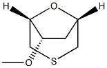 D-xylo-Hexitol, 2,5-anhydro-1,4,6-trideoxy-1,6-epithio-3-O-methyl- (9CI) Structure