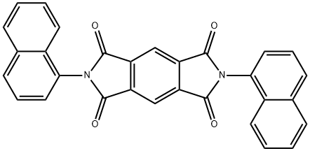 2,6-Dihydro-2,6-di(1-naphtyl)benzo[1,2-c:4,5-c']dipyrrole-1,3,5,7-tetrone Structure