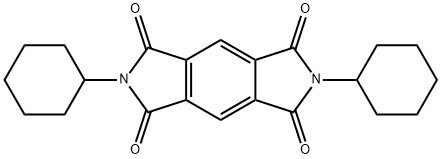 2,6-Dicyclohexylbenzo[1,2-c:4,5-c']dipyrrole-1,3,5,7(2H,6H)-tetrone 结构式