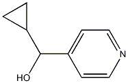 4-Pyridinemethanol,alpha-cyclopropyl-(9CI) 结构式
