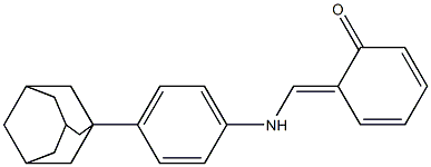 2-({[4-(1-adamantyl)phenyl]imino}methyl)phenol Struktur
