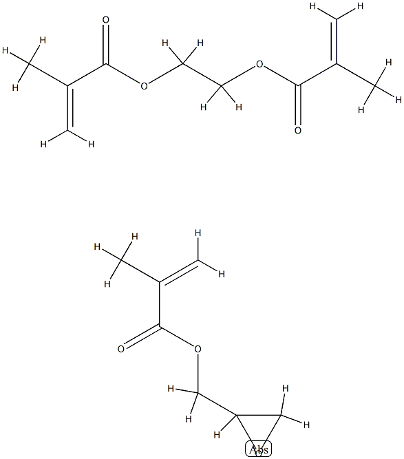 Poly(glycidyl methacrylate-co-ethylene dimethacrylate) 化学構造式
