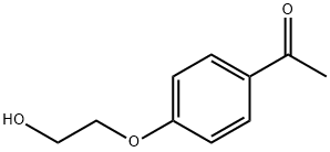 1-[4-(2-羟乙氧基)苯基]乙酮 结构式