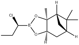 (+)-pinanediol (1S)-chloro-propylboronate Struktur