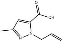 1H-Pyrazole-5-carboxylicacid,3-methyl-1-(2-propenyl)-(9CI) Struktur