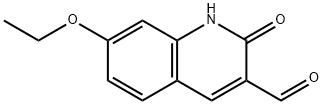 3-Quinolinecarboxaldehyde,7-ethoxy-1,2-dihydro-2-oxo-(9CI) 化学構造式