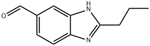 1H-Benzimidazole-5-carboxaldehyde,2-propyl-(9CI) 化学構造式