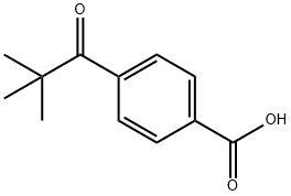 4-(2,2-dimethyl-1-oxopropyl)benzoic acid Struktur