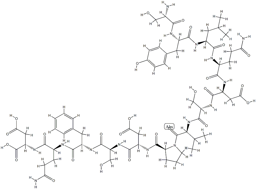 (Val438)-Tyrosinase (432-444) (human) Structure