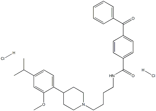 4-ベンゾイル-N-(4-(4-(4-イソプロピル-2-メトキシフェニル)ピペリジン-1-イル)ブチル)ベンズアミド二塩酸塩 price.