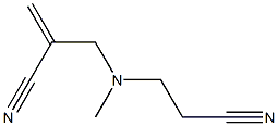 2-Propenenitrile,2-[[(2-cyanoethyl)methylamino]methyl]-(9CI) Struktur