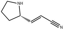 2-Propenenitrile,3-(2S)-2-pyrrolidinyl-,(2E)-(9CI) Structure