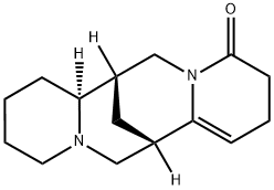 (7S)-2,3,7,7aβ,8,9,10,11,13,14-Decahydro-7α,14α-methano-4H,6H-dipyrido[1,2-a:1',2'-e][1,5]diazocin-4-one 结构式
