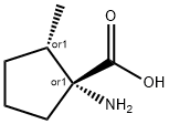Cyclopentanecarboxylic acid, 1-amino-2-methyl-, (1R,2S)-rel- (9CI) Structure