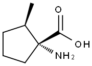 Cyclopentanecarboxylic acid, 1-amino-2-methyl-, (1R,2R)-rel- (9CI) 结构式