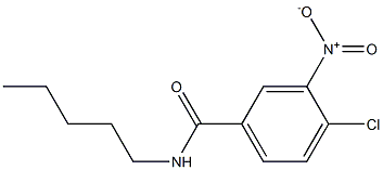 4-chloro-3-nitro-N-pentylbenzamide 结构式